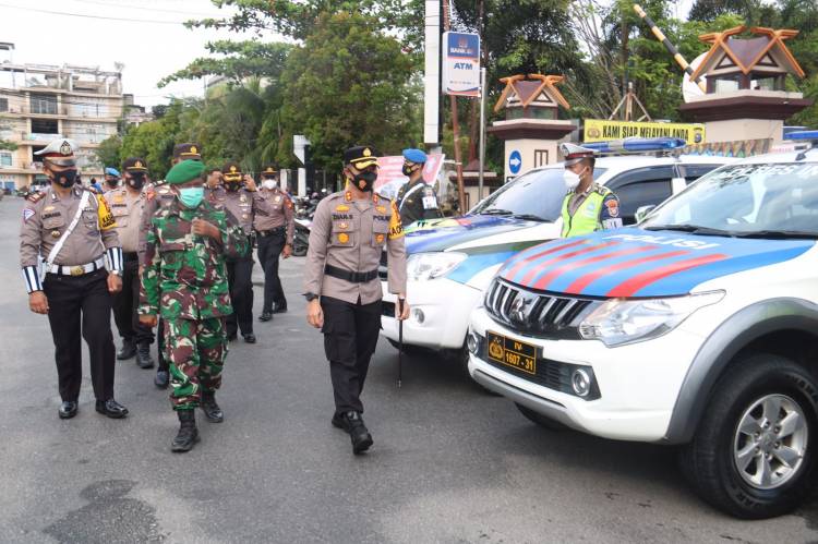 Polres Inhil Adakan Apel Operasi Patuh Lancang Kuning 2021