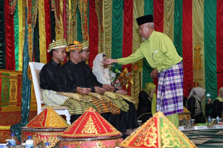 LAMR Inhil Gelar Tepung Tawar kepada Dandim 0314/Inhil  Beserta Jajaran Forkopimda 