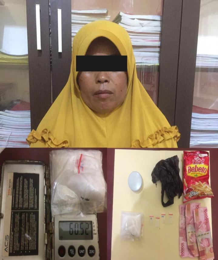 IRT di Rohil Diringkus Sat Res Narkoba Rohil, Barang Bukti 60,52 Gram Sabu Ikut Diamankan