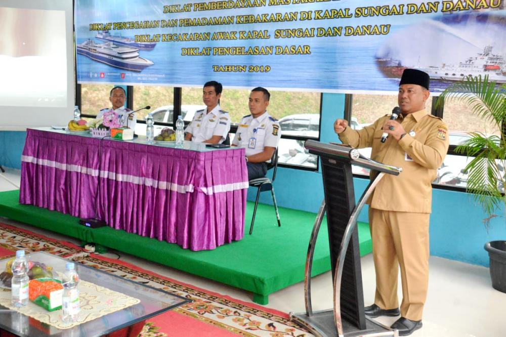 Sekda Kampar Hadiri Pembukaan Diklat Pemberdayaan Masyarat Kemenhub