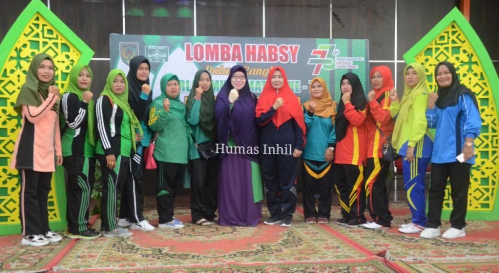 Senam Bersama PCMNU Inhil Dalam Rangka Harla Muslimat NU Ke-73 2019 M/1441 H.