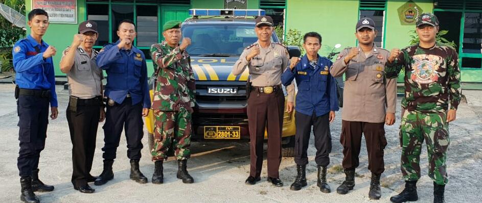Jelang Pelantikan Presiden, Koramil dan Polsek Rupat Gelar Apel Gabungan 