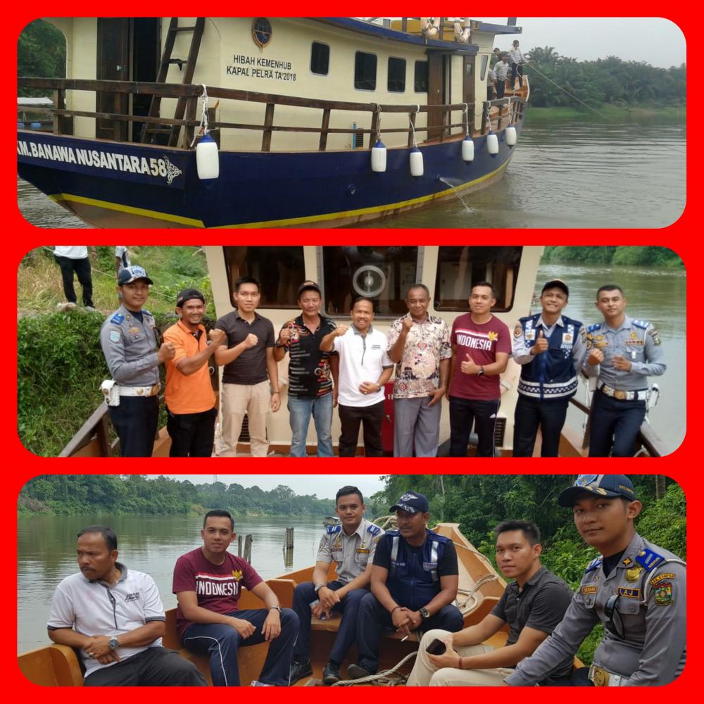 Kapal Hibah Dari Pemerintah RI Telah sampai Di Kabupaten Kampar.