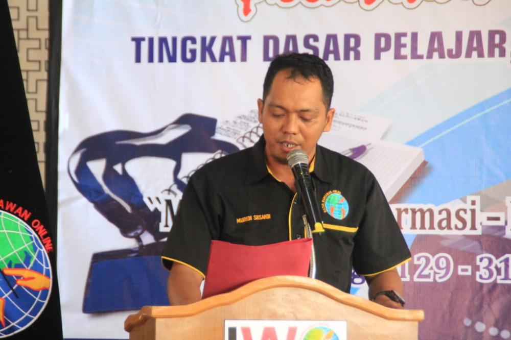 Sandi Ketua IWO Inhil, Ucapkan Terimah Kasih Kepada Kepada Unsur yang Hadir Pada Acara Coffe Morning 