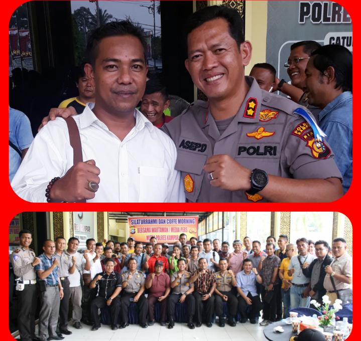 Kapolres Kampar Gelar Koffee Morning dan Silaturahmi Bersama Insan Pers