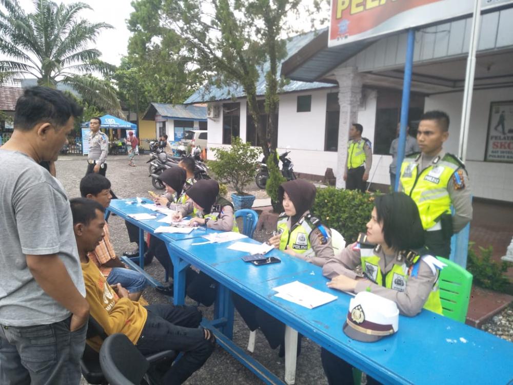 Ops Zebra Muara Takus 2019 Polres Kampar: Pelanggar Didominasi Motor Tidak Gunakan Helm