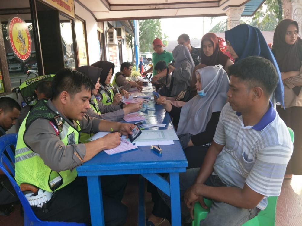 Minggu I Ops Zebra Muara Takus 2019, Polres Kampar Tilang 718 Pelanggar dan Beri 34 Teguran