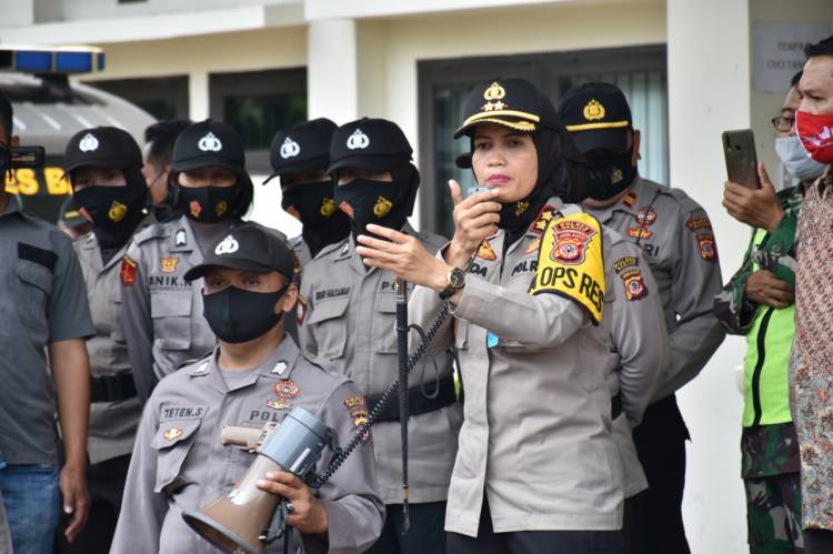 Penyampaian Aspirasi Berjalan Tertib dan Lancar, Kapolres Banjar Apresiasi Peserta Unjuk Rasa