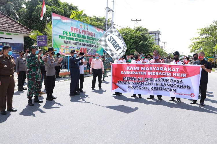 Forkopimda dan Puluhan Ormas Deklarasikan Masyarakat Inhil Cinta Damai dan Peduli Kesehatan