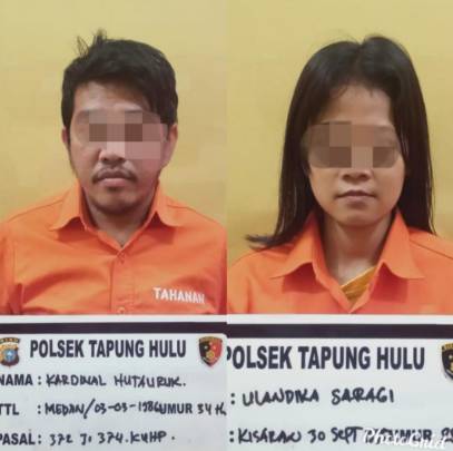 Polsek Tapung Hulu Ungkap Kasus Penggelapan dalam Jabatan, 2 Tersangka Diamankan