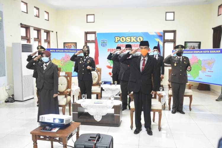 Kapolres Banjar Hadiri Upacara Hari Kesaktian Pancasila 2020 Tingkat Kota Banjar Secara Virtual