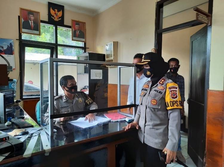 Dengan cara ini Polres Banjar Terus Berupaya Lakukan Pencegahan Penyebaran Covid-19