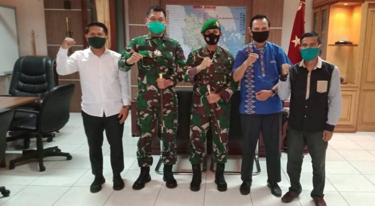 Dandim 0313/KPR Dampingi Panitia Seminar Dakwah Berjumpa dengan Danrem 031/WB