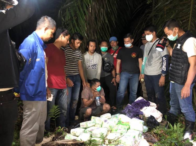 Polres Inhil Ukir Sejarah Tangkap Pengedar Sabu Terbesar Seberat 50 Kg 