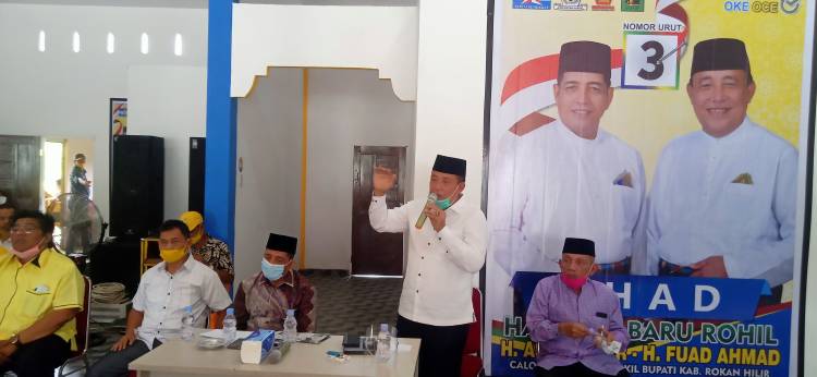 Kampanye Dialogis Perdana AHAD di Bagan Sinembah Raya, Masyarakat Sambut Bagaikan Bupati
