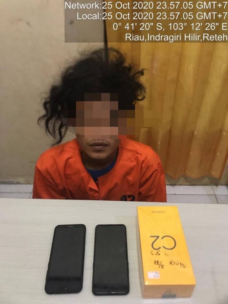 Dalam Waktu 1 X 24 Jam, Polsek Reteh Berhasil Ungkap dan Amankan Pelaku Curat 