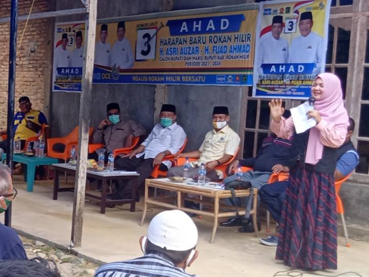 Kampanye AHAD di Bagan Sinembah, Ruslinda : Saya Tidak Ingin Anak-anak Kita Menjadi Buruh di Negeri Sendiri