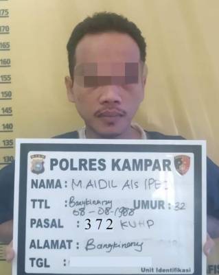 Pelaku Curanmor yang Ditangkap SatReskrim Polres Kampar juga Terlibat Kasus Penggelapkan Sepeda Motor
