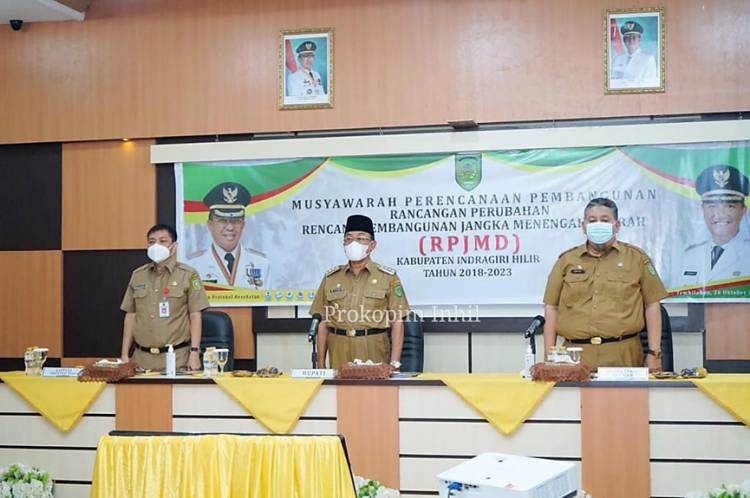 Bupati Inhil HM. Wardan Membuka Acara Musrenbang Perubahan RPJMD Tahun 2018-2023