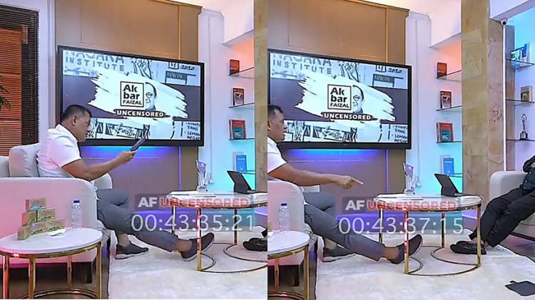 Waduh, Mantan Panglima TNI Gatot Nurmantyo Banting HP di Hadapan Akbar Faizal