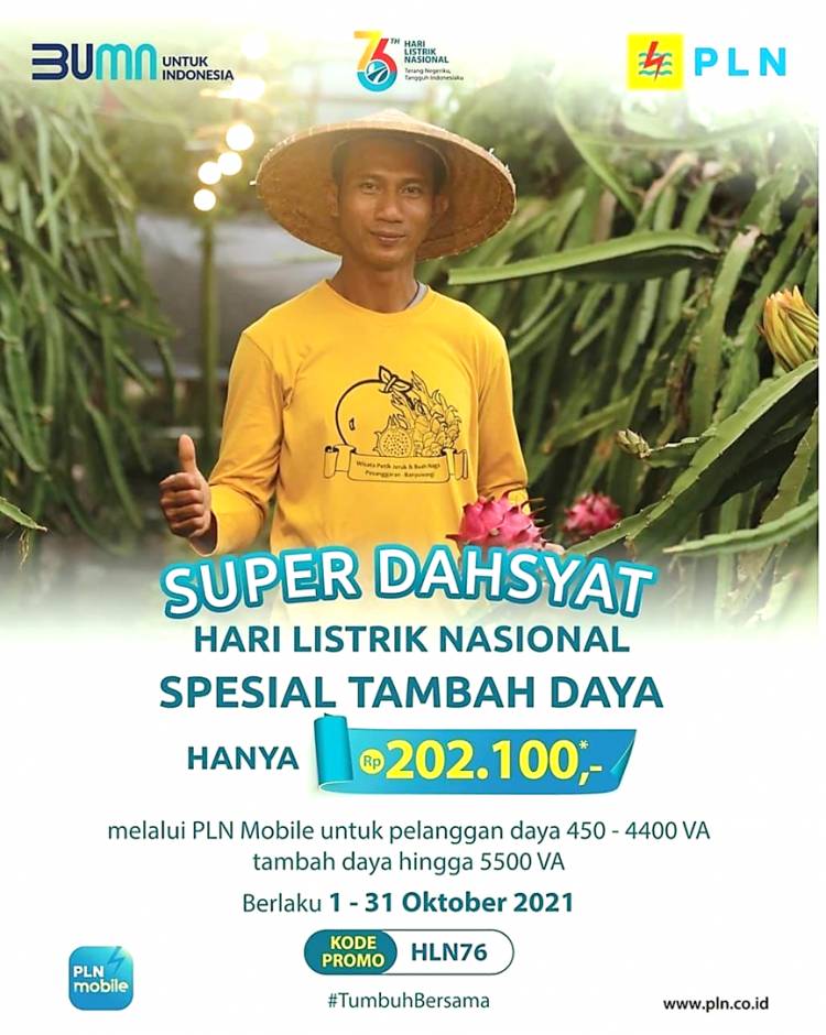 Sambut HLN ke-76, PLN Luncurkan Promo Super Dahsyat untuk Masyarakat dan UMKM 
