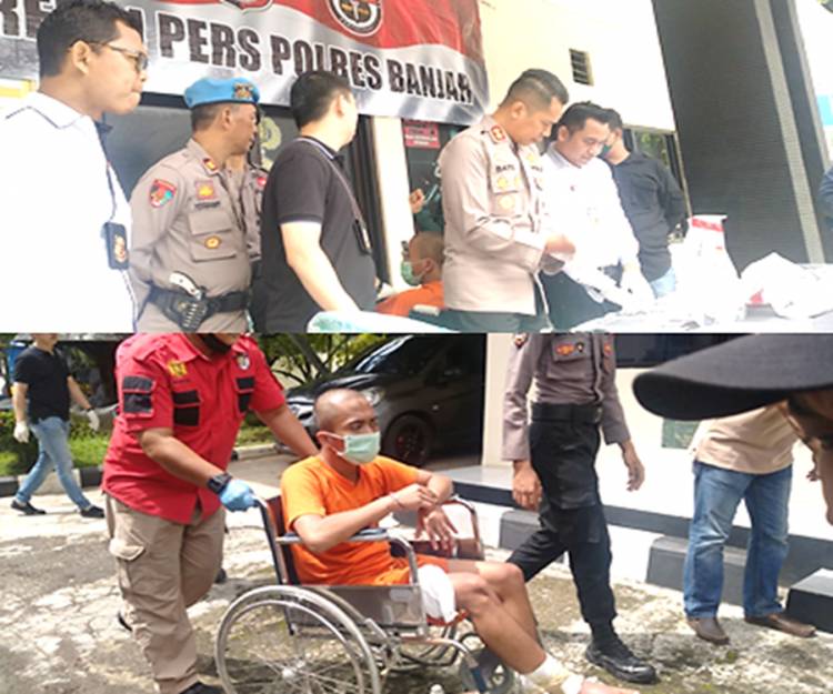 Satreskrim Polres Banjar Berhasil Mengamankan Terduga Pelaku Pembakaran Pendopo Kota Banjar
