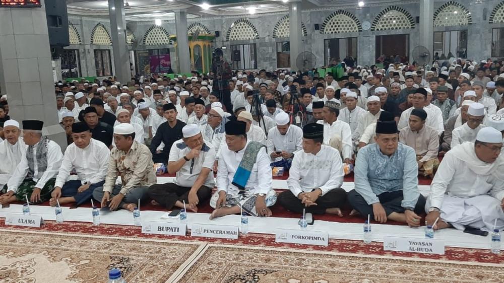 Dandim 0314/Inhil Letkol Inf Imir Faishal menghadiri Maulid Nabi besar Muhammad SAW