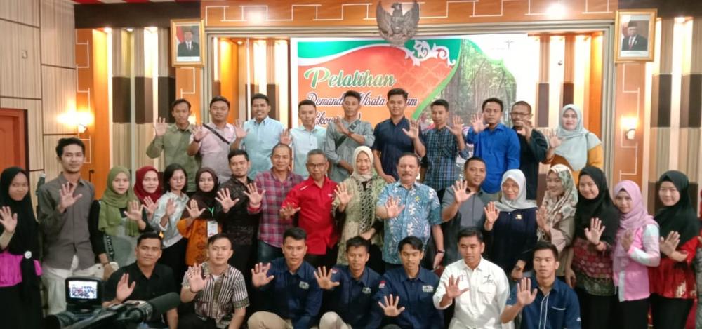 Disparporabud Inhil Taja Pelatihan Tata Kelola Destinasi Pariwisata dan Pemandu Wisata Alam
