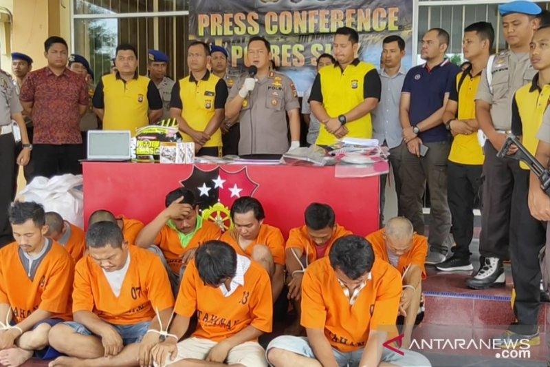 Polres Siak Selama Bulan Oktober Mengamankan 24 Orang Tindak Pidana Narkotika dan Obat Terlarang