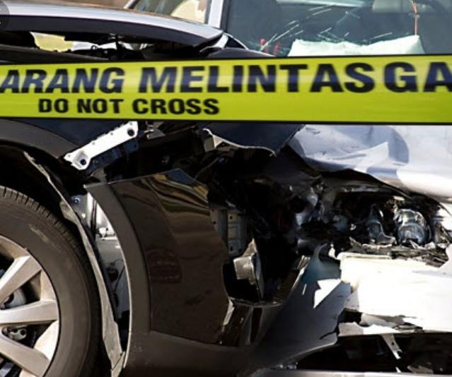 Kejadian Kecelakaan Lalu Lintas Yang terjadi Didepan Kiky Swalayan Tembilahan Ini Kronoginya