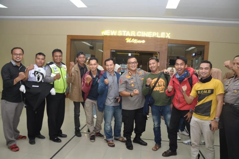 Kapolres Banjar Nonton Bareng Film Sang Prawira