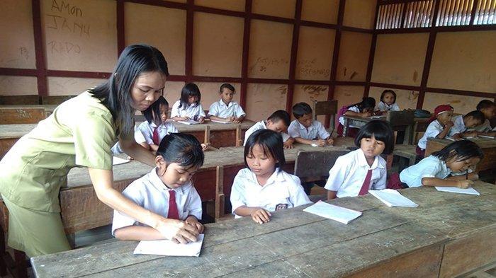 Mengabdi Sebagai Seorang Guru Honor Jauh Dari Kata Sejahtera,Digaji Rp 160 Ribu Dibayar Sekali Tiga Bulan