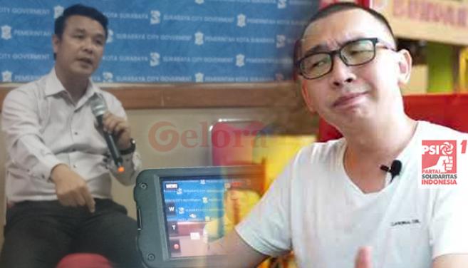 Politisi Partai Soladaritas Indonesia(PSI) DPRD Kota Surabaya Buang Draf  RAPBD Kota Surabaya 2020