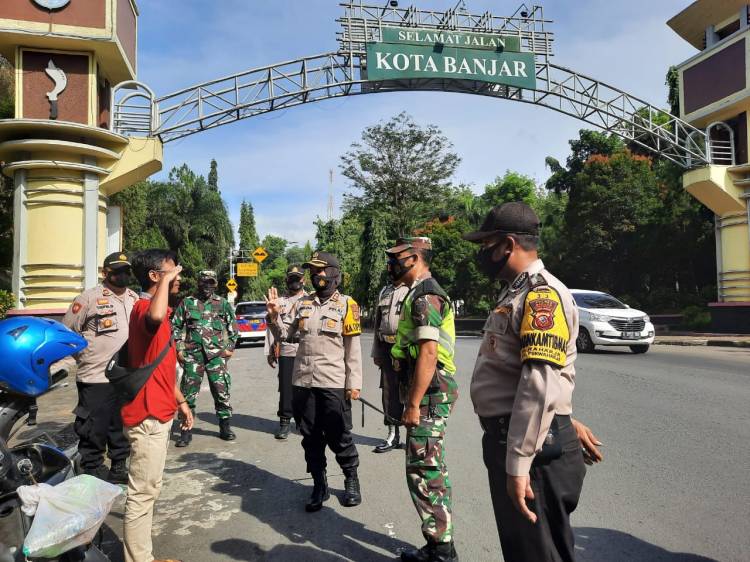 Kedapatan Tidak Menggunakan Masker, Kapolres Banjar Beri Tindakan Ini Ke Pelanggar