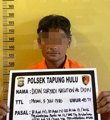 Diduga Cabuli Anak Tirinya yang Masih Dibawah umur, Seorang Pria Diamankan Polsek Tapung Hulu 