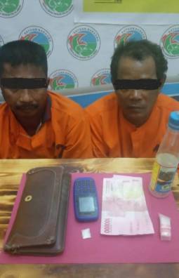 Satresnarkoba Polres Pelalawan Tangkap Dua Pengedar Sabu