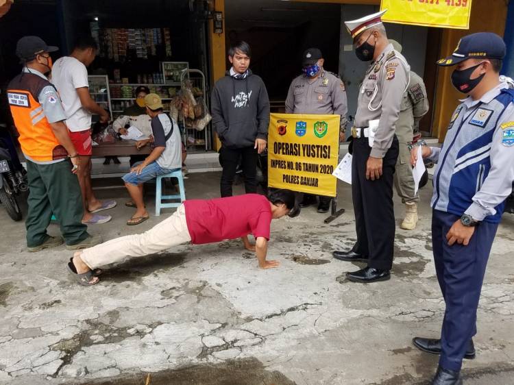Operasi Yustisi Gabungan Serentak di Wilayah Hukum Polres Banjar Jaring 387 Pelanggar Prokes