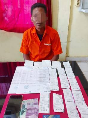 Polsek Tapung Hulu Amankan Seorang Pelaku Judi Togel Online