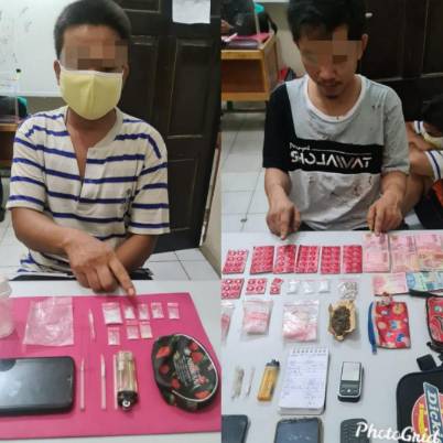 Resnarkoba Polres Kampar Tangkap 2 Pengedar Narkotika di Wilayah Sei Pagar