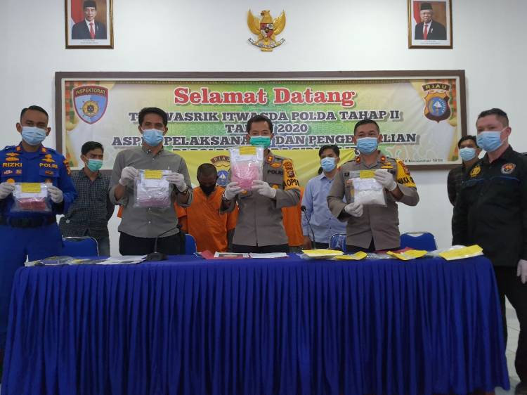Satpolair Polres Inhil Bongkar Sindikat Perdagangan Narkotika di Sungai Guntung