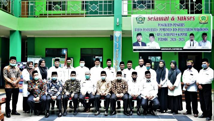 Pengurus BP4 Kampar Periode 2020-2024 di Kukuhkan