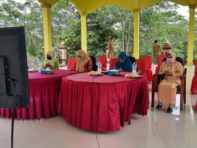 Melalui Webinar Kowani Peringatan HAI 2020, Pengurus TP PKK Dukung Pengentasan Buta Aksara di Rohul