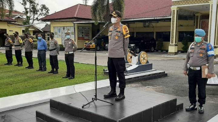 Kapolres Kampar Perintahkan Jajarannya Terus Lakukan Ops Yustisi Penerapan Prokes