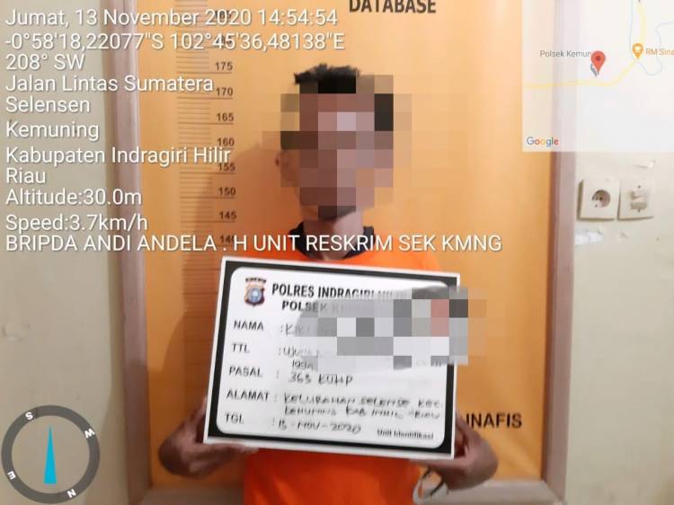 Polres Inhil Ciduk Pelaku Curanmor Di Kemuning