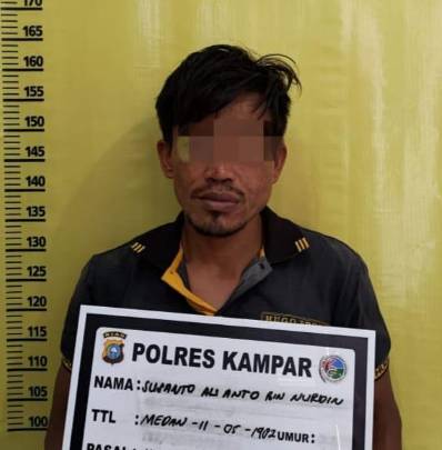 Diduga Edarkan Sabu, Warga Desa Suka Mulya Diciduk Resnarkoba Polres Kampar