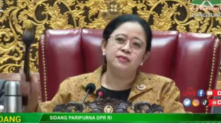 Ketua DPR Puan Maharani Abaikan Interupsi Dari Salah Satu Dewan