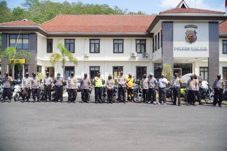 Dukung Pelaksanaan Tugas, Kapolres Banjar Cek Kondisi Kendaraan Dinas Personel