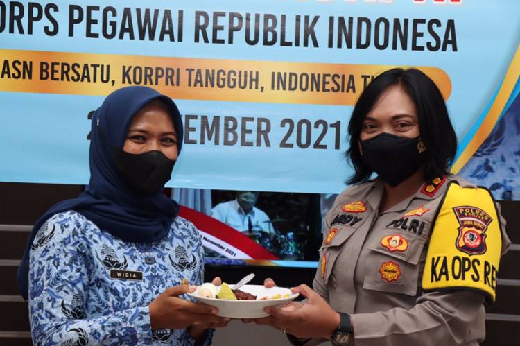 Peringati HUT Korpri ke-50, ASN Polres Banjar Gelar Syukuran Secara Sederhana