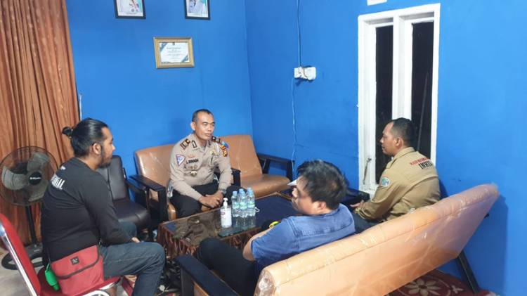 Sosialisasi Operasi Zebra Lalu Lintas 2021, Kasat Lantas Polres Inhil Sambangi Sekretariat IWO Inhil