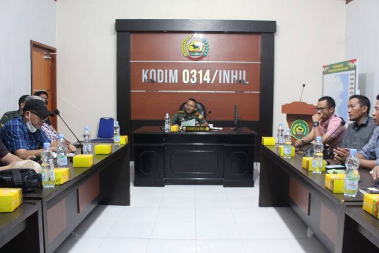 Dandim 0314/Inhil Pimpin Rapat Pelatihan Penanggulangan Bencana Alam 